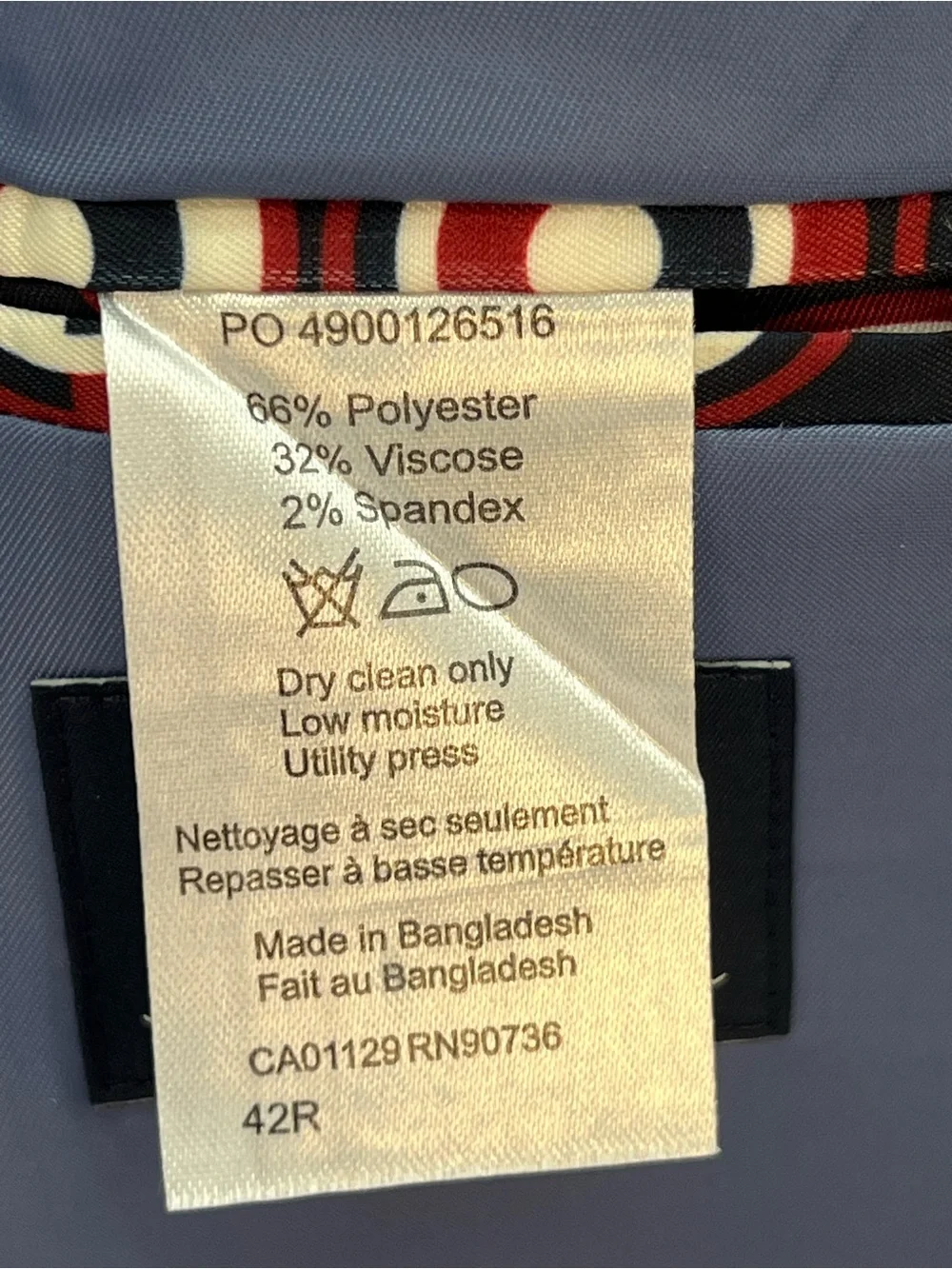 Ben Sherman Light Blue Gray Sport Coat 42R